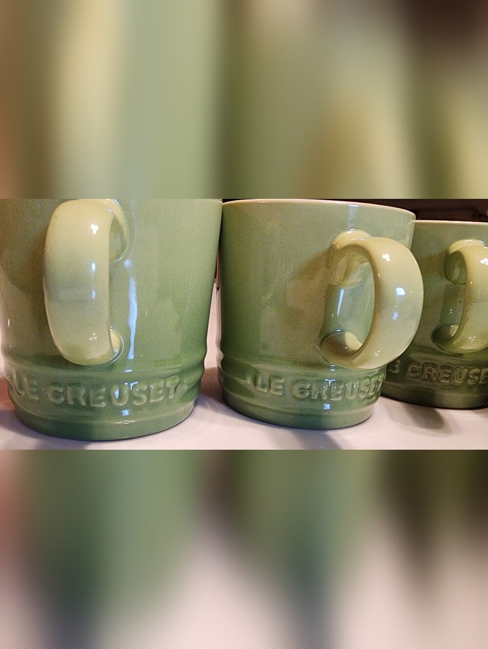 6 LeCreuset Espresso Mugs Cups 3.38oz